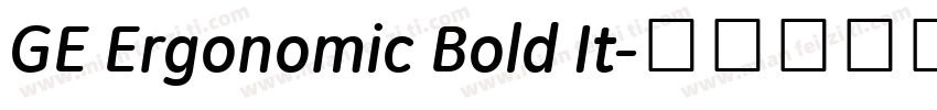 GE Ergonomic Bold It字体转换